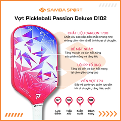 Vợt Pickleball Passion Deluxe D102
