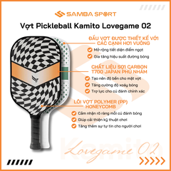 Vợt Pickleball Kamito Lovegame 02