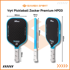 Vợt Pickleball Zocker Happy Premium Quality HP03