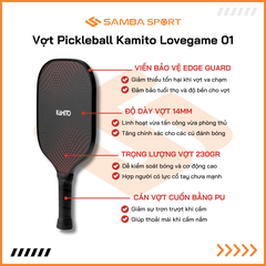 Vợt Pickleball Kamito Lovegame 01