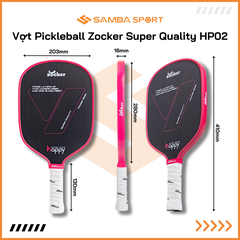 Vợt Pickleball Zocker Happy Super Quality HP02
