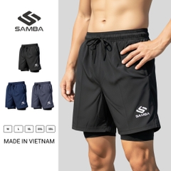 Quần Short Thể Thao Nam 2 Lớp Samba Q039