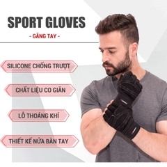 Găng tay tập gym có quấn Goodfit GF201G