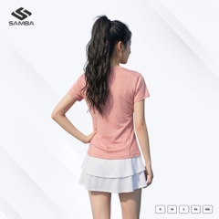 Áo thể thao nữ cổ tròn Samba Aura