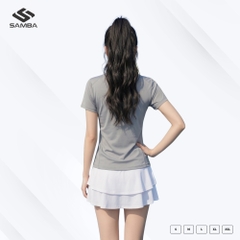 Áo thể thao nữ cổ tròn Samba Aura