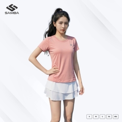 Áo thể thao nữ cổ tròn Samba Aura