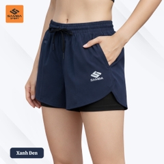 Quần short thể thao Nữ 2 lớp Samba Vela