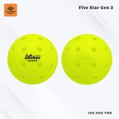 Combo 3 bóng thi đấu Pickleball Zocker Five Star Gen 2