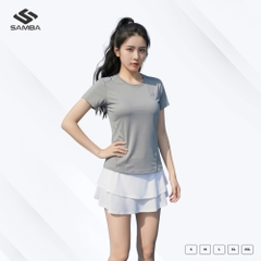 Áo thể thao nữ cổ tròn Samba Aura
