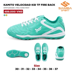 Giày bóng đá trẻ em Kamito Velocidad Kid TF Fire Back