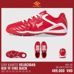 Giày bóng đá trẻ em Kamito Velocidad Kid TF Fire Back