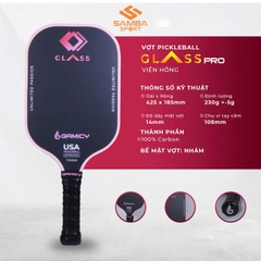 Vợt Pickleball Gamicy Glass Pro - Hồng