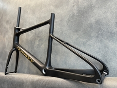 Khung xe đạp minivelo Silverock Stream 20' Thru Axle, chất liệu Carbon
