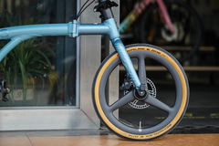 Vành xe đạp Silverock 16'(349) Thru Axle (74/142mm), 3 đao, phanh đĩa, chất liệu Carbon dùng cho model xe Java Neo