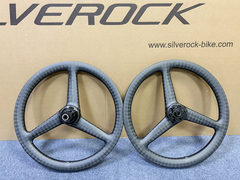 Vành xe đạp Silverock 16'(349) Thru Axle (74/142mm), 3 đao, phanh đĩa, chất liệu Carbon dùng cho model xe Java Neo