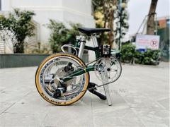 Xe đạp gấp Fnhon Gust 16' phanh đĩa màu Xanh lá cây