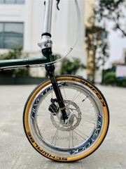 Xe đạp gấp Fnhon Gust 16' phanh đĩa màu Xanh lá cây