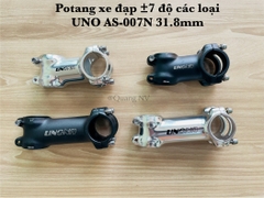 Potang xe đạp ±7 độ các loại UNO AS-007N 31.8mm