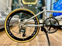 Xe đạp gấp Fnhon Monsoon 20' phanh đĩa màu Silver