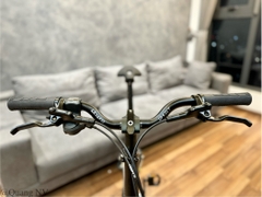 Xe đạp gấp Fnhon Gust 20' phanh đĩa màu Titanium