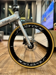 Xe đạp gấp Fnhon Monsoon 20' phanh đĩa màu Silver