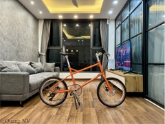 Xe đạp minivelo Silverock Dewy 20' phanh đĩa màu Matte Orange