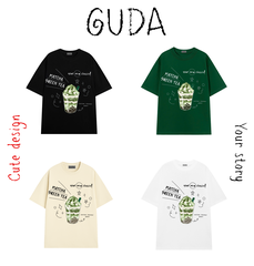 Áo thun GUDA BỘ SƯU TẬP CUTE Matcha