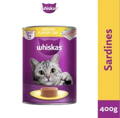 Pate mèo Whiskat Lon 400g - vị cá mòi