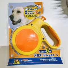 Dây dắt hộp Doggy walker L - Màu Vàng