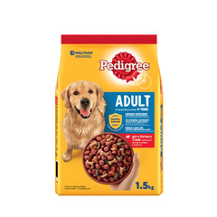 Thức ăn hạt cho chó Pedigree - Vị bò & rau củ 1,5kg
