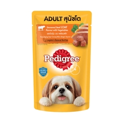 Thức ăn cho chó lớn dạng sốt Pedigree – Vị bò hầm và rau củ 130g