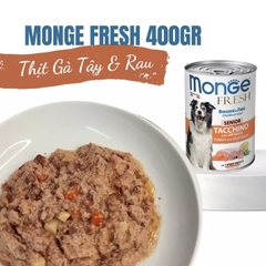 Pate chó Monge AD fresh gà tây 400g