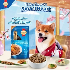 Thức ăn ướt cho chó dạng túi Smartheart Special 120g - Vị Gà viên nấu sốt  Teryaki kiểu nhật