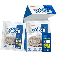 Men vi sinh khử mùi hôi cát mèo - Vime - Yucca
