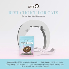 Thức ăn hạt Donut D90K PetQ - Mèo con