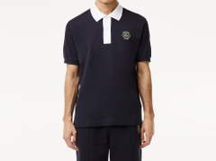 Áo Polo Lacoste Nam Viền Cổ Dáng Classic Cổ Điển PH7369-00-EL5 Màu Xanh Navy