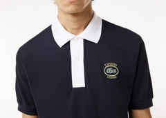 Áo Polo Lacoste Nam Viền Cổ Dáng Classic Cổ Điển PH7369-00-EL5 Màu Xanh Navy