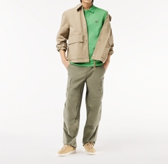Áo Polo Lacoste Nam Dáng Slim Fit PH4012-00-UYX Màu Xanh Lá Cây