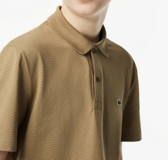 Áo Polo Lacoste Nam Cực Mát Dáng Regular DH0783-00-CB8 Màu Be