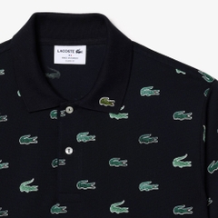 Áo Polo Lacoste Nam Full Cá Dáng Classic Cổ Điển PH3562-00-HDE Màu Xanh Đen