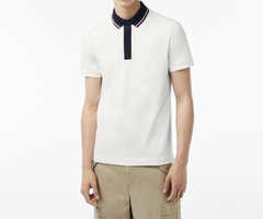 Áo Polo Lacoste Nam Viền Cổ Dáng Regular PH1125-00-70V Màu Trắng Kem