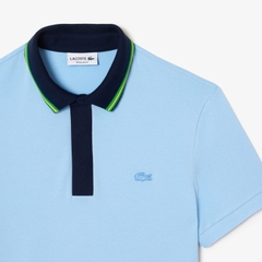 Áo Polo Lacoste Nam Viền Cổ Dáng Regular PH1125-00-HBP Màu Xanh Da Trời