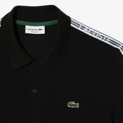 Áo Polo Lacoste Nam Viền Vai Dáng Regular PH5075-00-031 Màu Đen