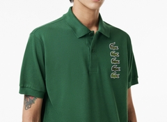 Áo Polo Lacoste Nam Logo 5 Cá Dáng Classic Cổ Điển PH3474-00-132 Màu Xanh Lục