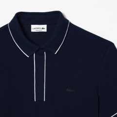 Áo Polo Lacoste Nam Viền Cổ Dáng Regular PH8184-00-166 Màu Xanh Navy