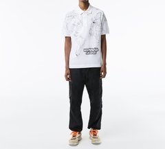 Áo Polo Lacoste Nam Bản Đồ Dáng Classic Cổ Điển PH8046-00-001 Màu Trắng