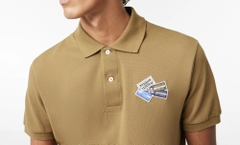 Áo Polo Lacoste Nam Logo Cách Điệu Dáng Classic Cổ Điển PH2052-00-SIX Màu Nâu