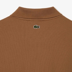 Áo Polo Lacoste Nam Logo Cách Điệu Dáng Classic Cổ Điển PH2052-00-SIX Màu Nâu