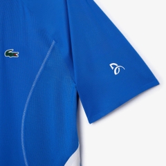 Áo Polo Thể Thao Lacoste Nam Novak Djokovic Ultra Dry DH7311-00-IXW Bản Player Xanh Dương