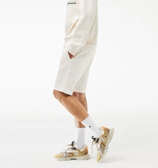 Quần Short Bermuda Lacoste Nam Kaki Ngang Đầu Gối Dáng Slim FH2647-00-CB8 Màu Be
